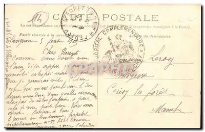 Langrune — Rue de la Plage — Les Hôtels — Uitgave « La Parisienne » Maison Boy — Achterkant