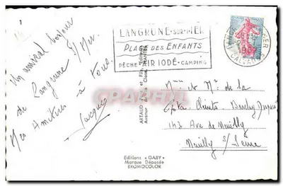 Langrune-sur-Mer — widok panoramiczny — Wydawnictwo Gaby — Rewers