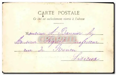 Antieke ansichtkaart Uitzicht op het Kasteel van Robillard in Lieury Per St Pierre — Achterkant