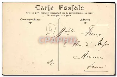 LION-SUR-MER — La Playa y las Villas — Editor no identificado — Reverso