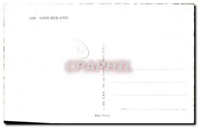 Lion-sur-Mer — Ricordo della spiaggia, del castello e dell'hotel — C.A.P. Parigi — Verso