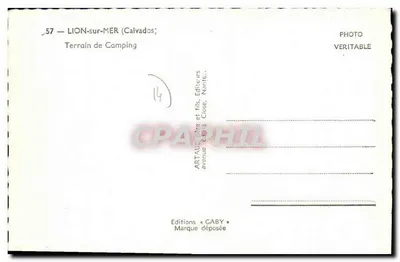 Terreno per campeggio a Lion-sur-Mer — Calvados — Edizioni Gaby — Verso