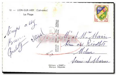 Lion-sur-Mer — La Plage — Edizioni Gaby — Verso
