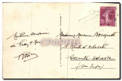 LION-sur-MER — La Plage et les Villas — éditeur A.H.A. n°9 — Verso