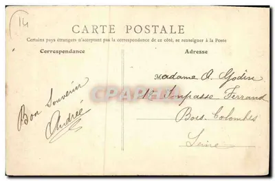 Lion-sur-Mer — Zamek, fasada główna — B.F., Paryż — Rewers