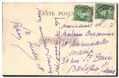 Lion-sur-Mer — Hotel de la Plage — Theesalon — Uitgever L. Potrel, Nieuwe Lionnaises Galerijen — Achterkant