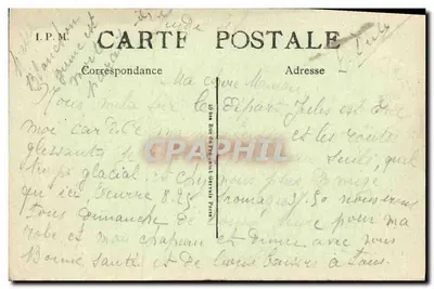 Liyarot (Calvados) — Escola Maternal e Praça do Mercado de Queijos — Imp.-Libr. Croulllebois — Verso