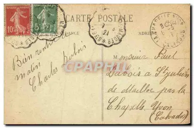 Livarot (Calvados) — Igreja e Rua — Fillion, editor, Lisien — Verso