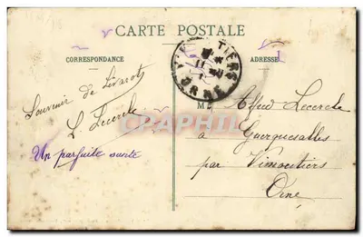 Zamek w MESNIL-OURY — Okolice LIVAROT (Calvados) — Wydawca Vimoutiers (Orne) — Rewers