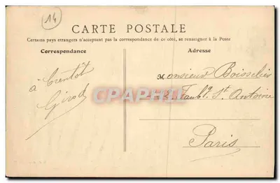 Arredores de Caen (Calvados) — Ponte do Caminho de Ferro em Louvigny — Editor P. Paris, n° 137 — Verso
