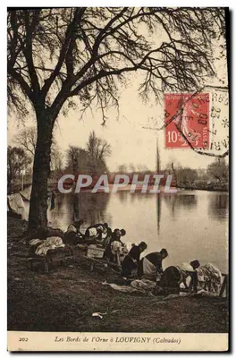 As margens do Orne em LOUVIGNY (Calvados) — editor desconhecido, n° 202