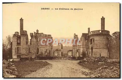 Orbec — O Castelo de Maillice — Editor: Loubier, Magé