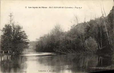 As margens do Orne — May-sur-Orne (Calvados) — Coleção I. A., fot.