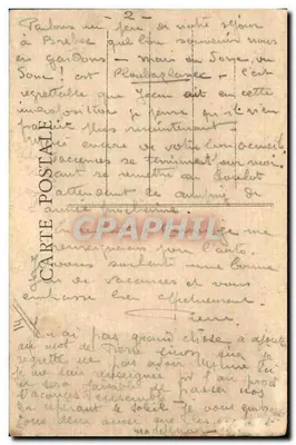 Stara pocztówka: Camp de Vacances de Meuvaines Association des Camps de Vacances ll rue Huyghons — Rewers