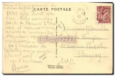Mézidon (Calvados) — Le Breuil — Iglesia de Le Breuil — Editor Gaby, n°1 — Reverso