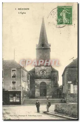 Mézidon — A Igreja — Dépôt Pinn - Fototipia E. Tribouillard, Lisieux
