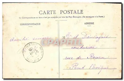 Bairro de MÉZIDON (Calvados) — Uma Rua — J. Fillion, fot. edit., Lisieux — Verso