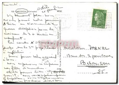Mezidon — Vista panoramica dei principali luoghi — Editore Cugulures Miniatures — Verso