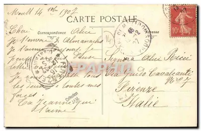 Castillo de Ingouville — lado sur — Editor C. G. — Reverso
