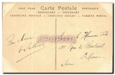 Arromanches-les-Bains — Plik na brzegu przy niskiej wodzie — ND Pbot. — Rewers