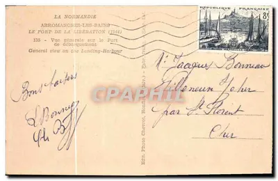 Arromanches-les-Bains — Port Zwycięstwa (1944) — Foto Chevrot, n°135 — Rewers