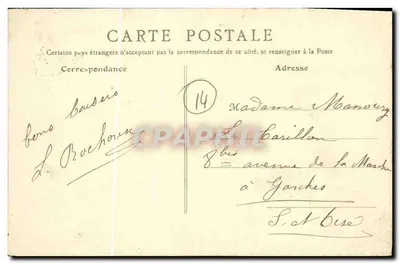 Arromanches-les-Bains — La Digue w dzień dużej mory — C. Giard — Rewers