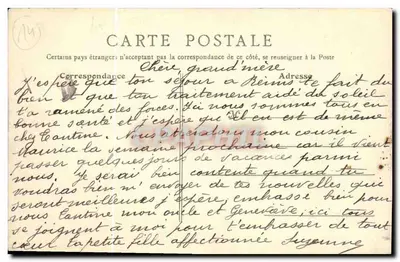 Arromanches-les-Bains — A Digue — Maré Alta — C. Giard, Arromanches, 1911 — Verso
