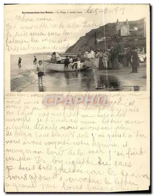 Arromanches-les-Bains — Algemene uitzicht — Collectie Giard, Bayeux — Achterkant