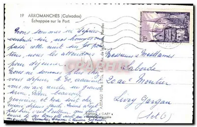 Arromanches (Calvados) — Widok na port — Wydawnictwo Gaby, nr 19 — Rewers