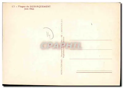 Arromanches — Desembarque do dia 6 de junho de 1944 — Verso