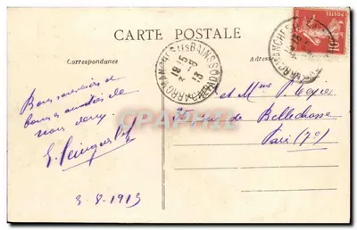 Arromanches — Ogólny widok z drogi do Bayeux — C.P.B. n°46 — Rewers