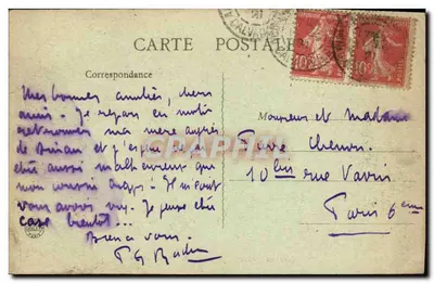 Arromanches - La Campagne — B.F., PARIS — Verso