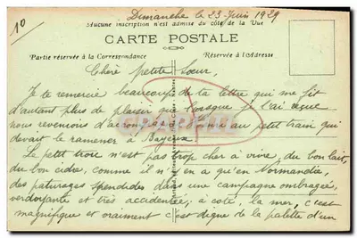 Arromanches-les-Bains — Wielka Cale i Plaża — wydawca nieznany, nr serii 3 — Rewers