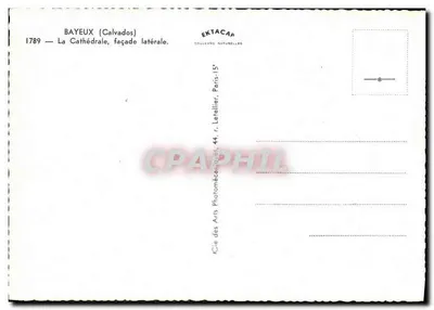 Bayeux (Calvados) — Katedra, boczna fasada — EKTACAP — Rewers