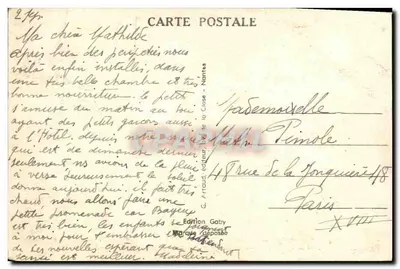 Bayeux (Calvados) — Apsis van de Kathedraal Notre-Dame, normandische gotiek. De 2 westelijke torens, romaanse, zijn resten van een basiliek uit de 12e eeuw — Uitgave Gaby — Achterkant