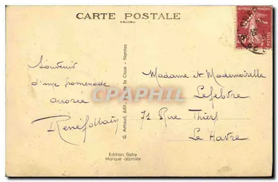 Bayeux (Calvados) — La Cattedrale — Gaby, n°16 — Verso