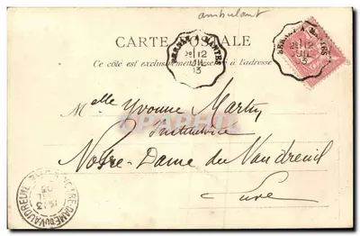 Bayeux — Katedra — J. L. Édit. PARIS N° 45 — Rewers