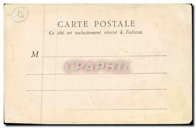 Bayeux — Cathédrale vue depuis une rue pavée — B.F., Paris — Verso