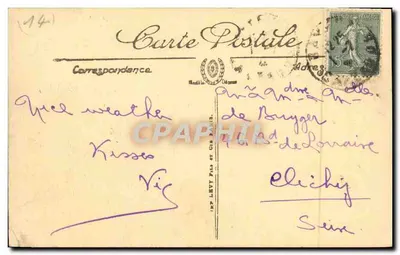 Bayeux — La Catedral tomada del antiguo Obispado — L.L. n°16 — Reverso