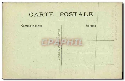 Bayeux — Torre central e Portal sul da Catedral — Librairie R. Demaille — Verso