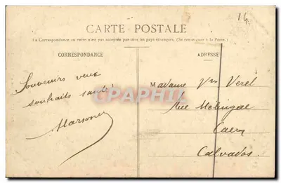 Bayeux - O Coro da Catedral — Coleção R. D. n° 72 — Verso