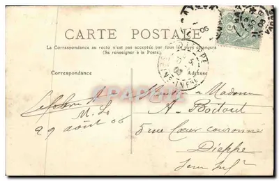 Bayeux — Chaire de la Cathédrale — éditeur imprimeur non visible, n° de série 384 — Rewers