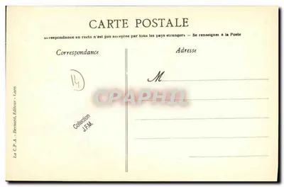 Cabeleiras de outrora - Bayeux — A Normandia — Editor Bernard, Caen, n°28 — Verso