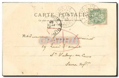 Coiffes d'hier — Bayeux — Garde la glorieuse tapisserie où Mathilde, épouse du Conquérant, a raconté la conquête de l'Angleterre — Verso