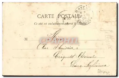 Vachère de Bayeux — scène de ferme avec éditeur A. BÉGO FRANÇOIS — Reverso
