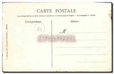 Pèlerinage à Lourdes — Le Chemin de la Croix — Les pèlerins se rendent à la 14e station — A.D. 524 — Verso