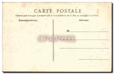 बौक्वेट ऑफ़ फ्लॉवर्स एंड फ़ैन ऑफ़ पोस्टकार्ड्स — बे यूक्स — B.F. PARIS — पीछे