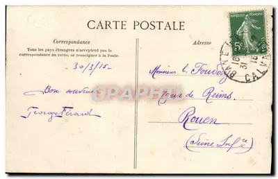 Bayeux — La Poissonnerie — Éditeur 'La C.P.A.' — Verso