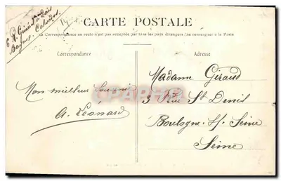 Bayeux — A Subprefeitura — G.E.R.D. — Verso
