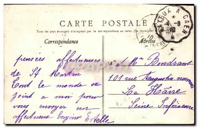 Bayeux — A Gendarmeria — E. Féon, editor Caen — Verso